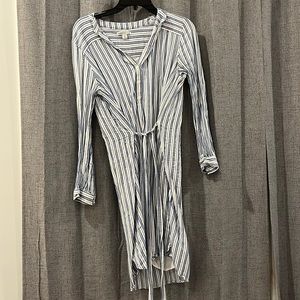 J. Crew blue and white dress